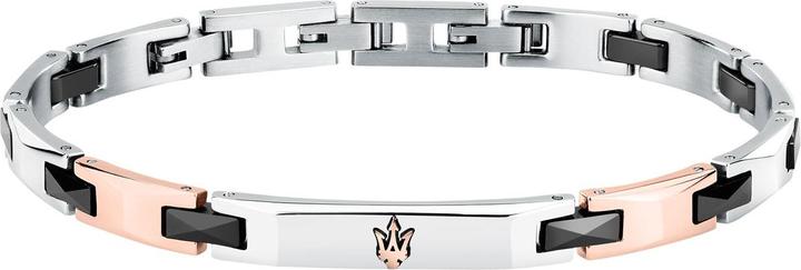 Maserati Ceramic Armband (21.50 cm, Edelstahl, Keramik)