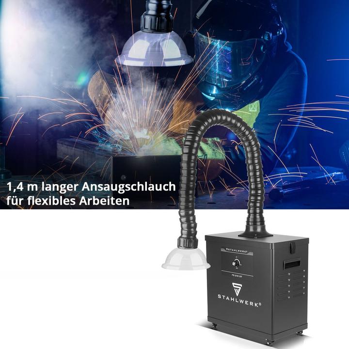Image du produit Stahlwerk Aspirateur de fumée FE-210 ST avec filtre triple et système d'aspiration 210 W (Système d'aspiration)