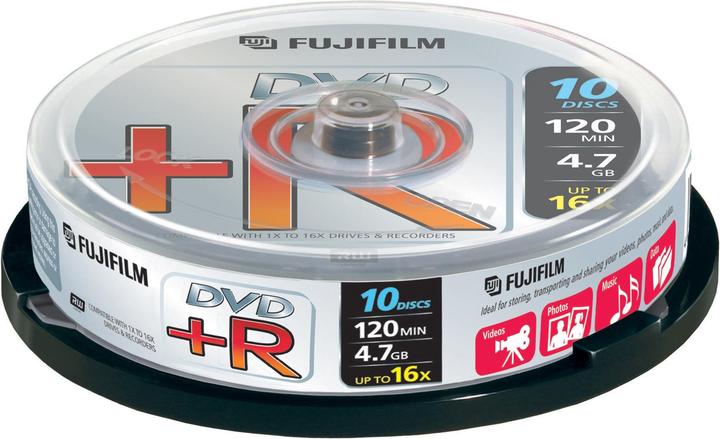 Produktbild Fujifilm FUJI spind 10 DVD+R 16X Data/v (10 x)