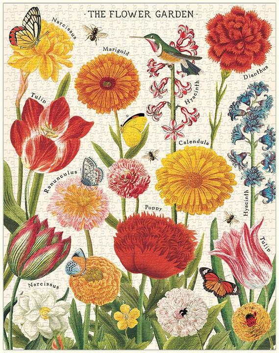 Actual product image Cavallini Flower garden (1000 pieces)