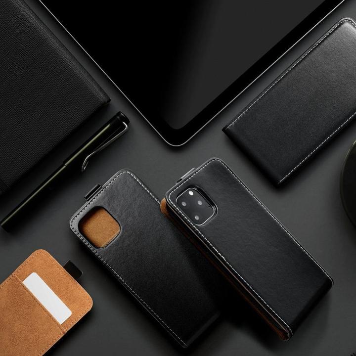 Actual product image OEM Book case Flip Case SLIM FLEXI FRESH for IPHONE 16 black (Apple iPhone 16)