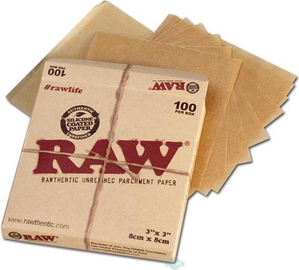 Actual product image HBI RAW Parchment Square 8cm x 8cm 100pcs