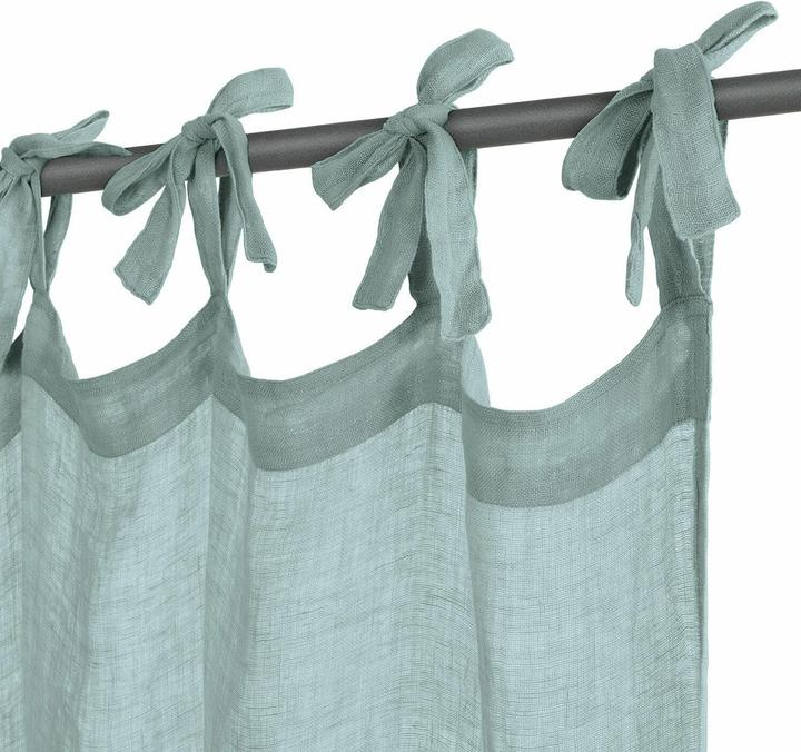 Produktbild Loberon Gardine Gryphia blau (250 x 135 cm)