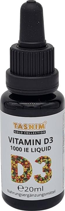 Tasnim Vitamin D3 Tropfen – 1000IE – MCT-Kokosöl (1 Stück, Tropfen)