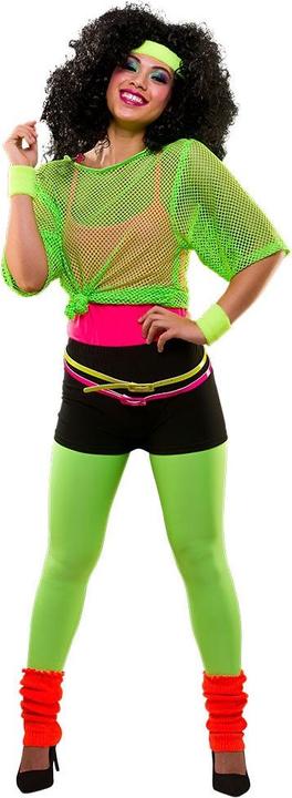 Image du produit Wicked Costumes Short néon hot pants des années 80 en néon orange (S)