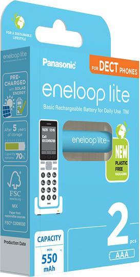 Actual product image Panasonic eneloop Lite DECT (2 pcs., AAA, 550 mAh)