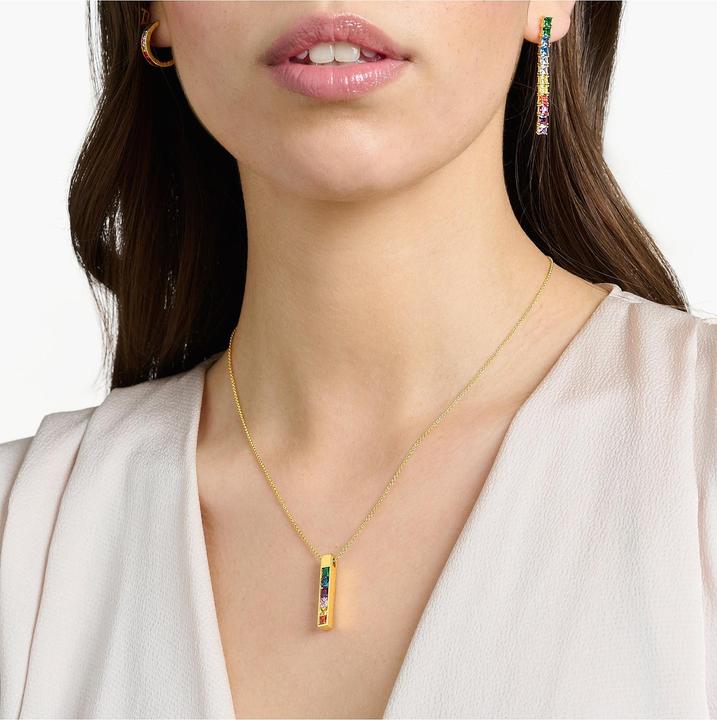 Produktbild Thomas Sabo Halskette Bunte Steine Gold (925er Silber, 40 - 45 cm)