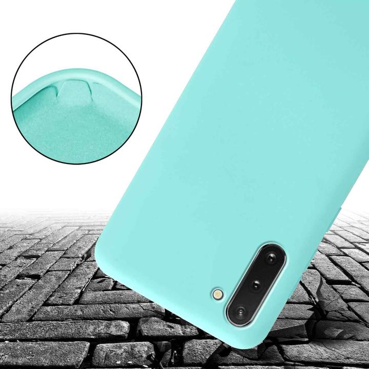 Actual product image Cadorabo Necklace Case Liquid TPU Handy Kette Liquid (Samsung Galaxy Note 10)