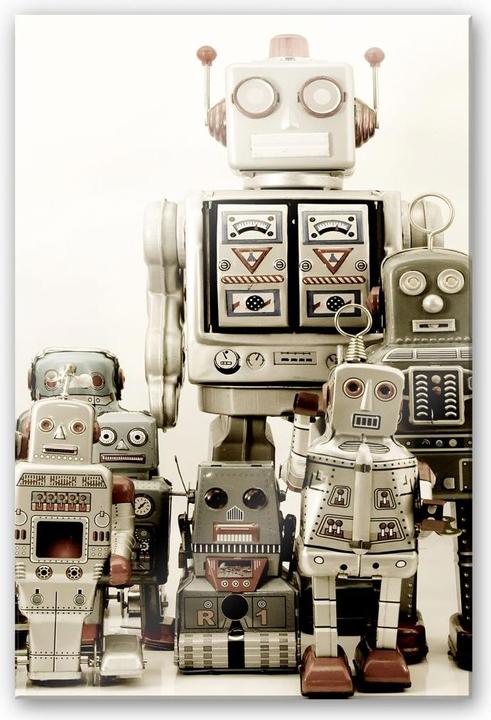 Produktbild Trenddeko Versammlung der Roboter (40 x 60 cm)