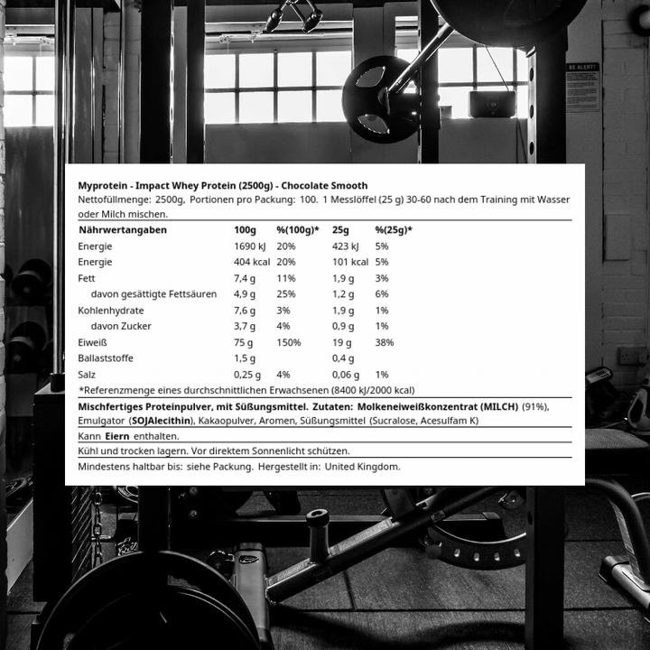 Actual product image MyProtein Impact Whey (Chocolate, 1 pcs., 2500 g)
