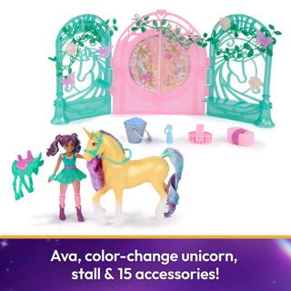 Image du produit Unicorn Academy - Kit de jeu d'écurie pour petite poupée Ava & Leaf