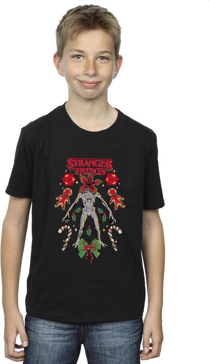 Immagine prodotto Netflix Stranger Things Christmas Demogorgon Maglietta Ragazzi (140, 146)