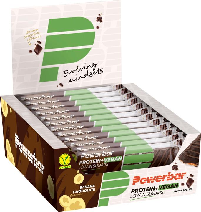 Produktbild Powerbar Protein Plus Low Sugar Vegan (Banana Chocolate, 1 Stk., 504 g)