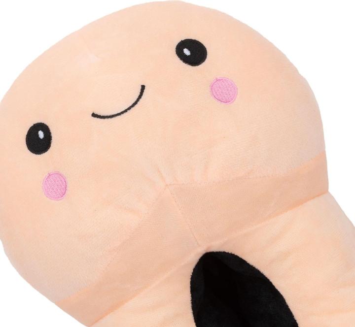 Image du produit Easytoys Chaussons en forme de pénis avec un visage souriant - Beige (L, XL)