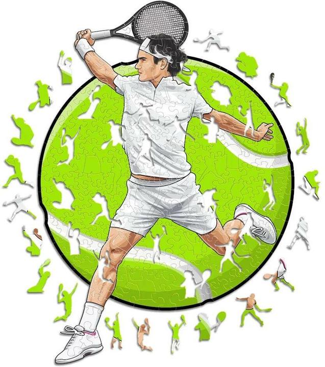 Image du produit Iconic Roger Federer - Tennis - Puzzle en bois Taille M (270 pièces) (270 pièces)