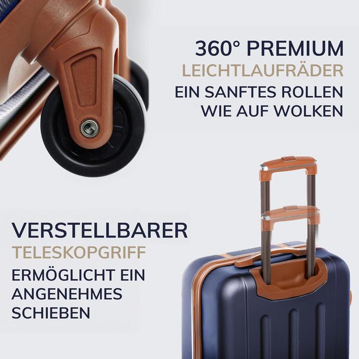 Image du produit Fergé 3-teiliges Kofferset - Milano (Bagage à main (jusqu'à 50l), L (90 - 115l), XL (à partir de 115l))