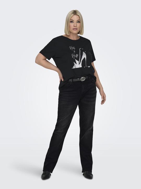 Actual product image Only CARWILLY High waist straight cut jeans Straight fit jeans (W48/L32)