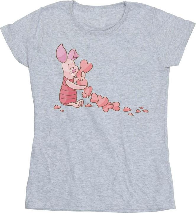 Immagine prodotto Disney Winnie The Pooh Piglet Chain Of Hearts Maglietta Donna (L)