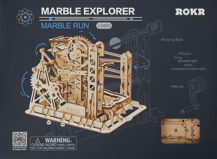 Immagine prodotto Rokr Kit pista di marmo in legno : Explorer (260 pezzi)