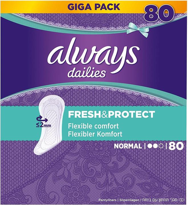 Produktbild Always Slipeinlage Fresh&Protect Normal (80 x, Damenbinden)