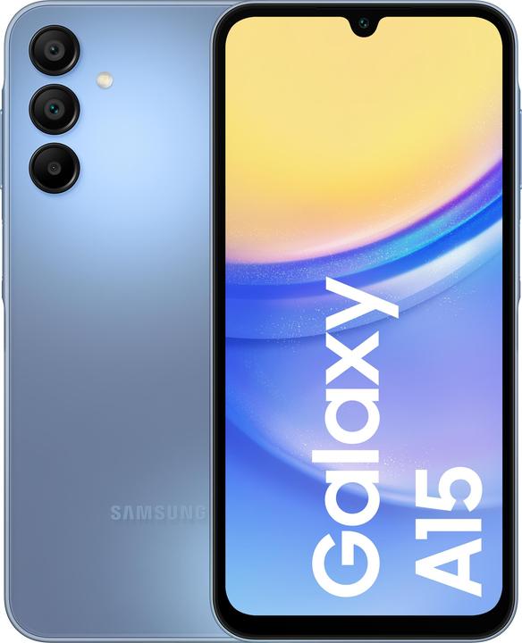Actual product image Samsung Galaxy A15 (128 GB, Blue, 6.50", Dual SIM, 50 Mpx, 4G)