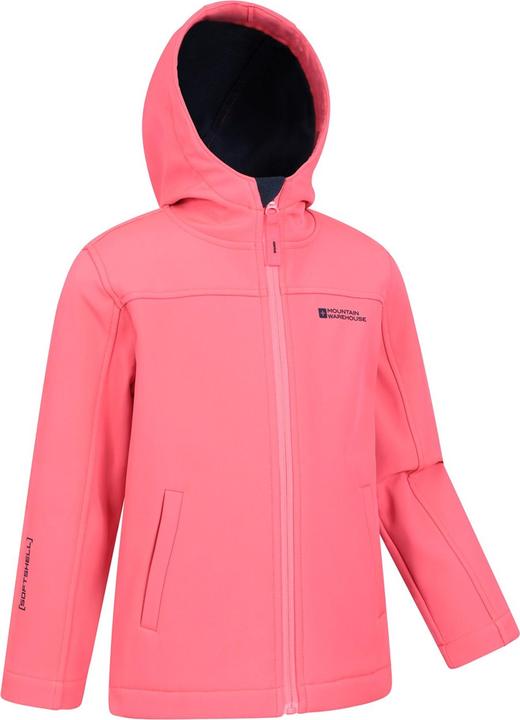 Actual product image Mountain Warehouse Childrens/Kids Exodus Water Resistant Soft Shell Jacket (128)