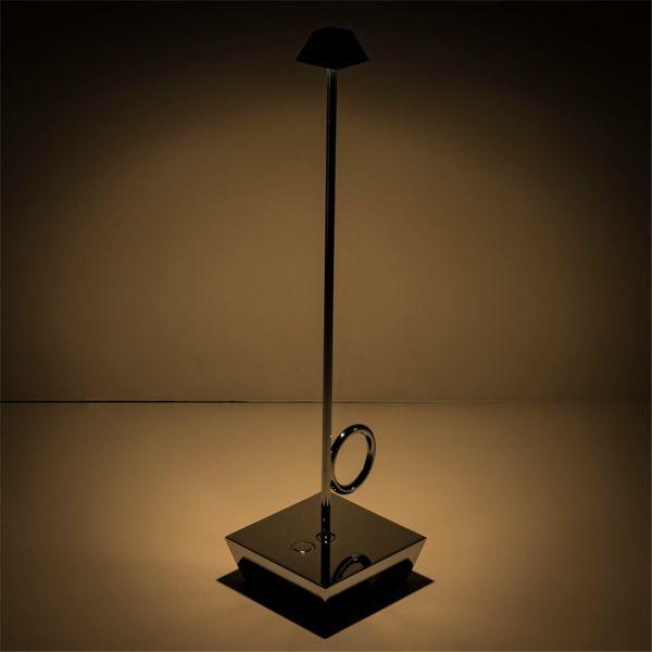 Actual product image Broggi Lampada Bugia ricaricabile cromata (185 lm)