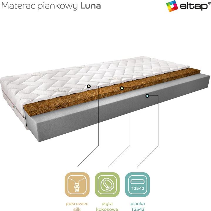 Produktbild ELTAP Luna Silk (80 x 200 cm, Schaumstoffkern)