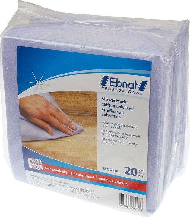 Produktbild Ebnat Allzwecktuch blau 20St 38x40cm (20 Stk.)