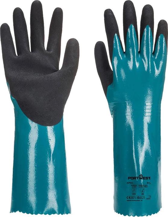 Produktbild Portwest Chemischer Fehdehandschuh AP60 Sandy Grip Leicht (L)