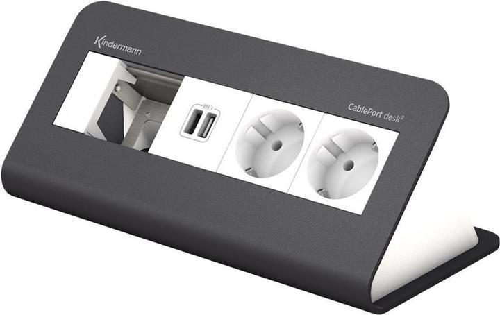 Actual product image Kindermann CablePort desk² 80 4-fold (4 x)