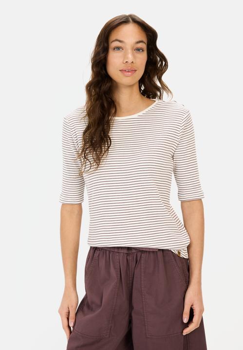 Produktbild Camel Active Gestreiftes Rundhals T-Shirt aus reiner Baumwolle (XL)