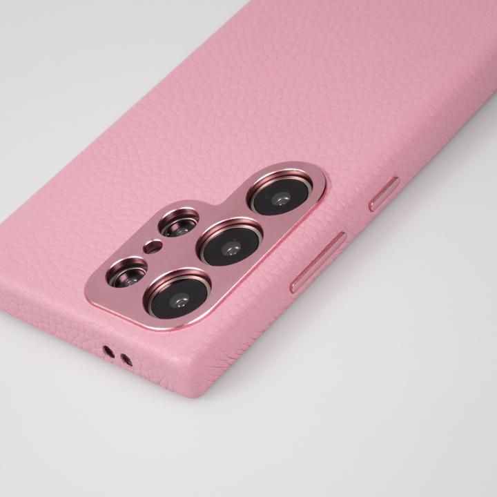 Actual product image PhoneLook Coque Cuir de veau luxe grainé intégral avec boutons métalliques et MagSafe (Samsung Galaxy S24 Ultra)