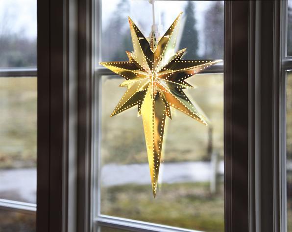 Immagine prodotto Star Trading LED Stella di Betlemme 35 cm, metallo, ottone
