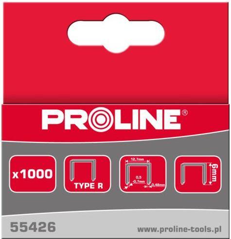 Productafbeelding Pro-Line Geharde nietjes type R 6mm 1000st - 55426 (1000 x)