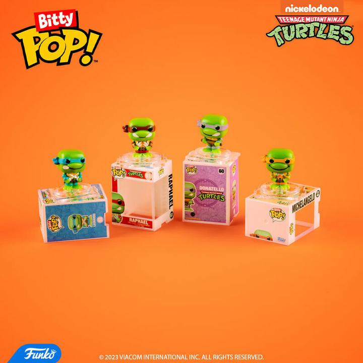 Image du produit Funko Les Tortues ninja pack 4 figurines Bitty POP! Vinyl Leonardo 2,5 cm