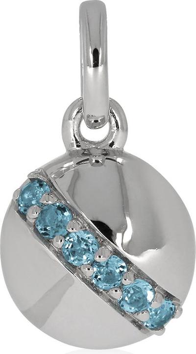 Produktbild Xen Anhänger mit 6 Swiss Blue Topase ca. 0,30 ct. rhodiniert (925 Sterling Silber)