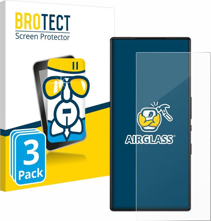 Produktbild BROTECT AirGlass Panzerglasfolie (3 Stück, Nubia Red Magic)