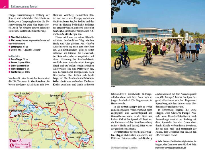 Actual product image Travel guide Upper Lusatia, Lusatian Lakeland with Zittau Mountains