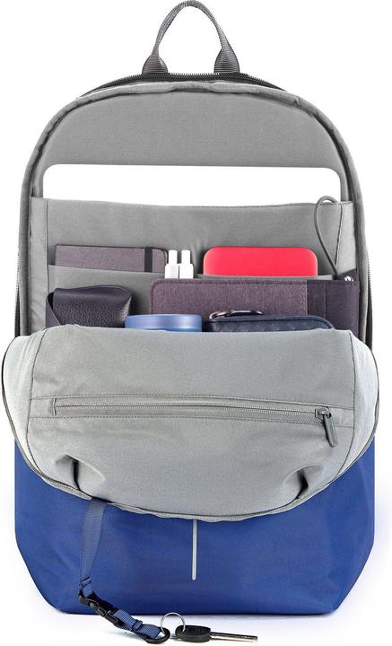 Actual product image XD Design ANTI-THEFT BACKPACK BOBBY SOFT GENTIAN BLUE P/N: P705.995 (16 l)