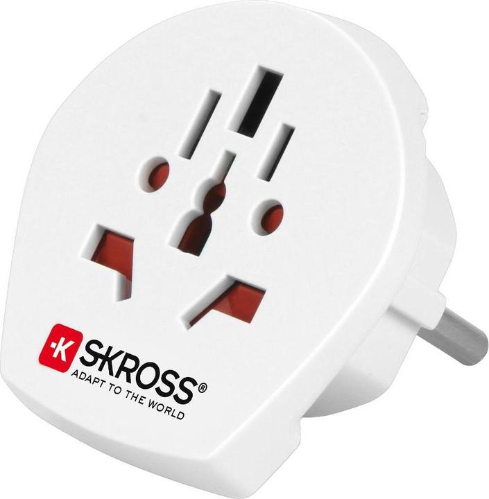 Produktbild MicroConnect petravel15 Netzstecker-Adapter für Steckdose (58 mm, 58 mm, 45 mm) weiss