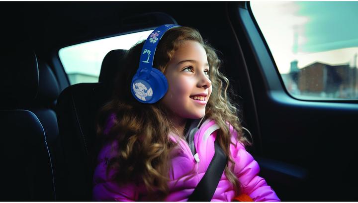 Actual product image Lexibook Stitch Rechargeable headphones with lights (HPBT015D)
