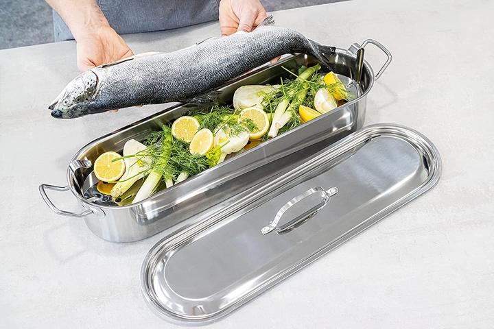Produktbild Kitchen Craft Fisch-Dünster (Dampfkochtopf, Edelstahl)
