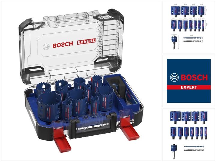 Immagine prodotto Bosch Professional Zubehör Set di seghe a tazza EXPERT Tough Material, 20/22/25/32/35/40/44/51/60/68/76 mm, 14 pezzi. (20, 22, 25, 32, 35, 40, 44, 51, 60, 68, 76 millimetri)