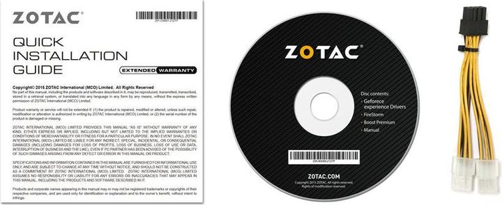Actual product image Zotac GeForce GTX 1070 Ti Mini (8 GB)