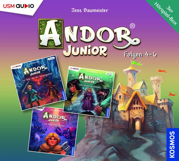 Produktbild Die grosse Andor Junior Hörbox Folgen 4-6 (3 Audio CDs) (Jens Baumeister, Deutsch)