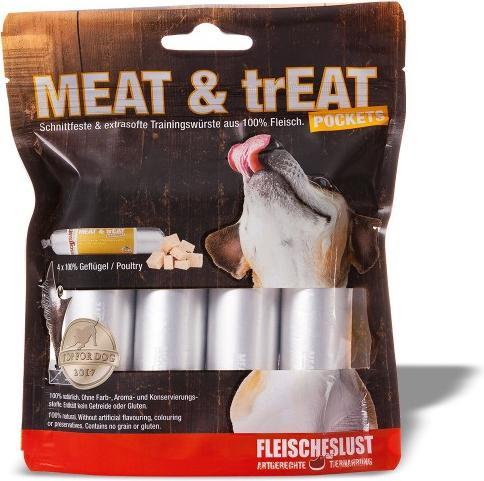 Actual product image Fleischeslust Treat Meat & Treat Pockets Poultry, 4 x 40 g (1 pcs., 205 g)
