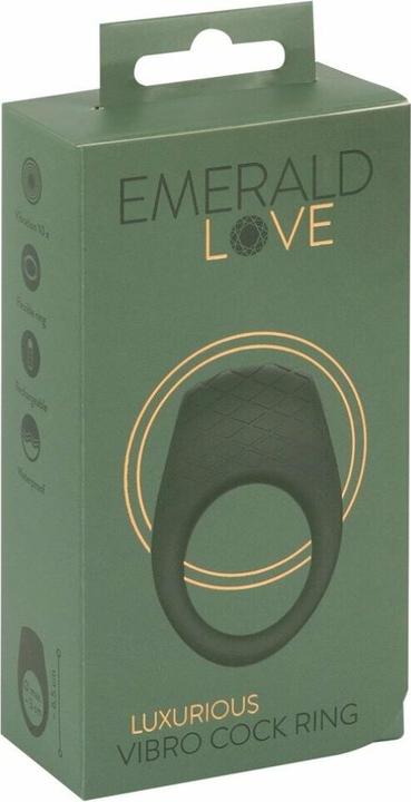 Actual product image Emerald Love Luxurious Vibrating Cock Ring (3 cm)