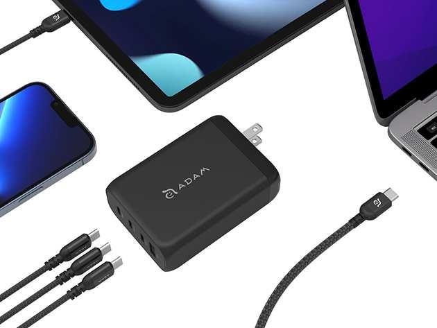Image du produit Adam Elements OMNIA Pro 130 | Noir | Kit chargeur de puissance 4 ports 130W (130 W)