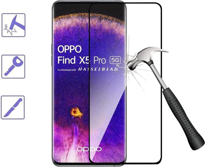 Immagine prodotto Screenguard Oppo Find X5 Pro Pellicola protettiva di vetro a schermo intero 2.5D 9H (1 Pezzo/i, Oppo Find X5 Pro)
